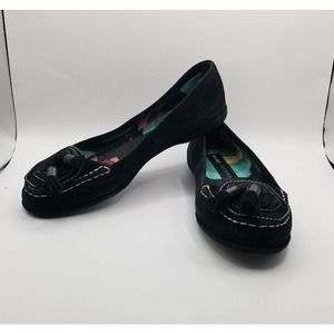 Marc Jacobs Black Suede Tasseled Loafers Ballet Flats Size 36